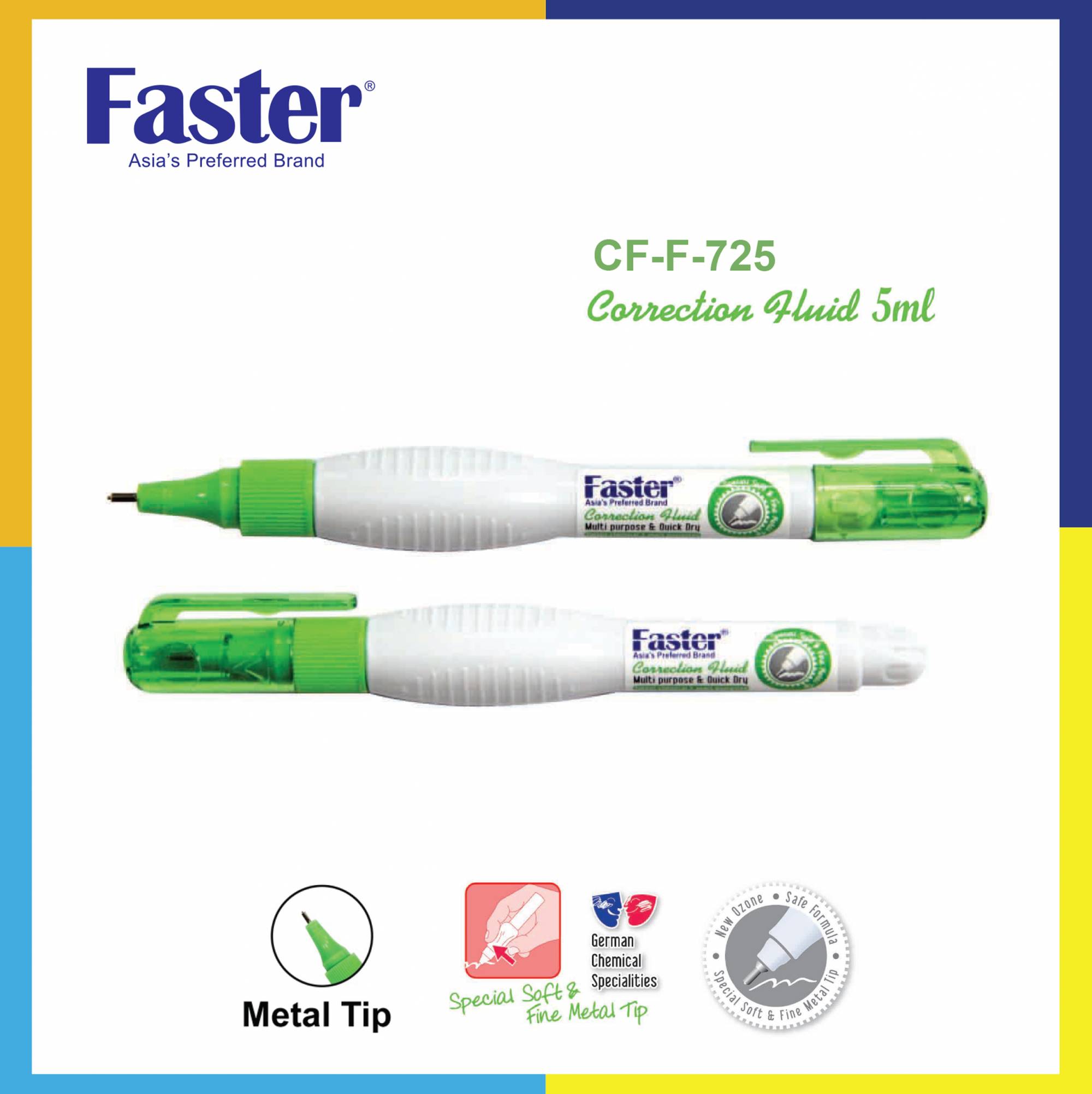 【READY STOCK】FASTER CORRECTION PEN FLUID Liquid Paper 5ml 7ml